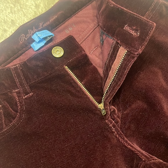 RALPH LAUREN Hampton Red Velvet Pants - Picture 7 of 16